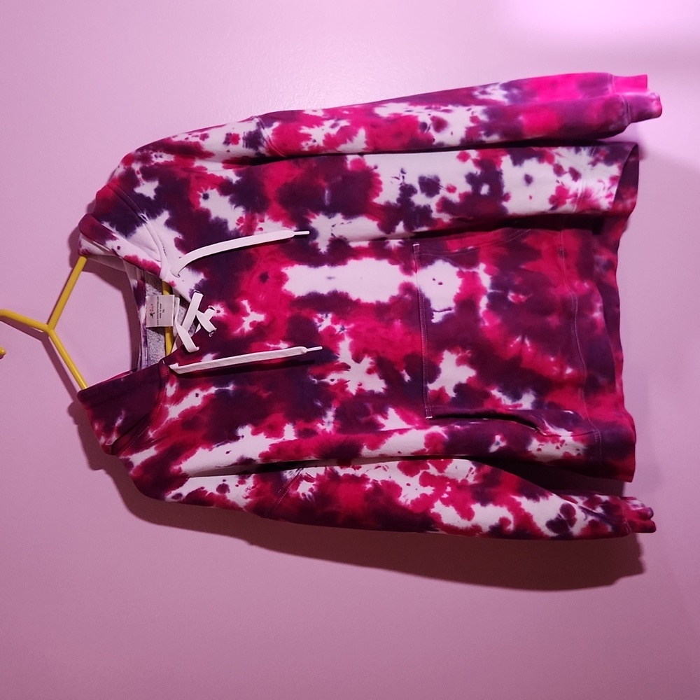 Pink and purple tie dye hooded sweatshirt XXL